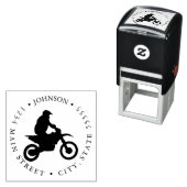 Rückgabezeichen für Motorrad-Silhouette Permastempel (Beispiel)