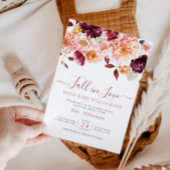 Rückgang der Blütendusche in der Liebe Einladung