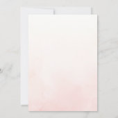 Rückgang der Liebe Aquamarin Terracotta Boho Braut Einladung (Rückseite)