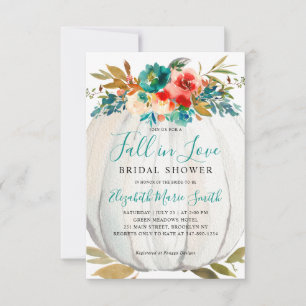 Rückgang der Liebe Aquamarines Brautparty von Blum Mitteilungskarte