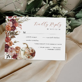 Rückgang der Liebe | Autumn Blooms Wedding RSVP