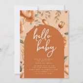 Rückgang der Liebe Baby Dusche Party Einladung (Vorderseite)