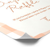 Rückgang der Liebe Baby Dusche Windeln Raffle-Zeic Poster (Ecke)