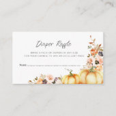 Rückgang der Liebe Baby Dusche Windelpreisraffiner Begleitkarte (Vorderseite)