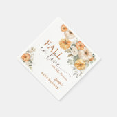 Rückgang der Liebe Baby Showdusche Boho Pumpkin Pa Serviette (Ecke)