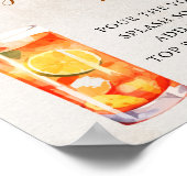 Rückgang der Liebe | Bloody Mary Bar Brautparty Si Poster (Ecke)