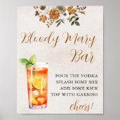 Rückgang der Liebe | Bloody Mary Bar Brautparty Si Poster (Vorne)