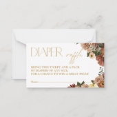 Rückgang der Liebe Blumenspulendusche Windelspulka Mitteilungskarte (Vorderseite)