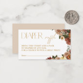 Rückgang der Liebe Blumenspulendusche Windelspulka Mitteilungskarte (Vorderseite/Rückseite Beispiel)