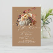 Rückgang der Liebe Boho Brautparty Einladung (Stehend Vorderseite)