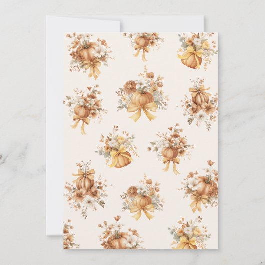 Rückgang der Liebe Boho Floral Brautparty Einladung (Rückseite)