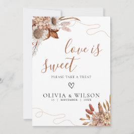Rückgang der Liebe | Boho Wedding Liebe ist ein Sw Einladung