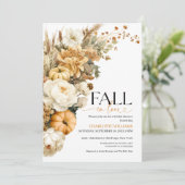 Rückgang der Liebe Brautdusche Einladung (Stehend Vorderseite)