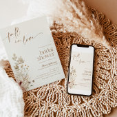 Rückgang der Liebe Brautparty Einladung, Wildblume Einladung