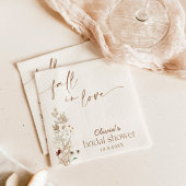 Rückgang der Liebe Brautparty, Fall Wildblume Brid Serviette