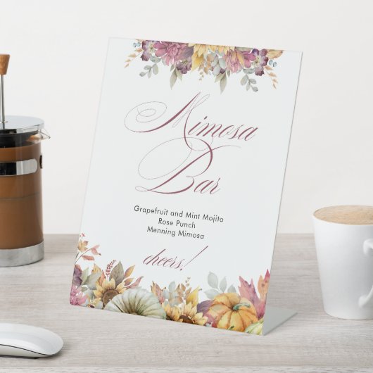 Rückgang der Liebe Brautparty Mimosa Bar Sockelschild (In SItu)