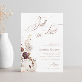 Rückgang der Liebe Brautparty Pumpkin Wildblumen Einladung