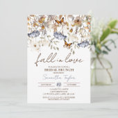 Rückgang der Liebe, Bridal Brunch, Brautparty Einladung (Stehend Vorderseite)