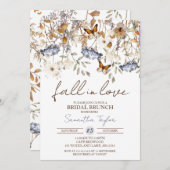 Rückgang der Liebe, Bridal Brunch, Brautparty Einladung (Vorne/Hinten)