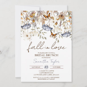 Rückgang der Liebe, Bridal Brunch, Brautparty Einladung