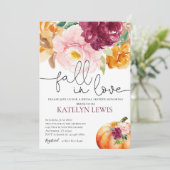 Rückgang der Liebe Bridal Dusche Einladung (Stehend Vorderseite)