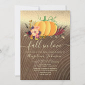 Rückgang der Liebe Bridal Dusche Einladung (Vorderseite)