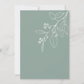 Rückgang der Liebe Bridal Dusche Einladung (Rückseite)