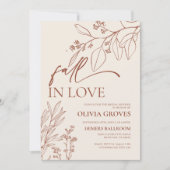 Rückgang der Liebe Bridal Dusche Einladung (Vorderseite)