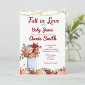 Rückgang der Liebe Bridal Dusche Einladung (Stehend Vorderseite)