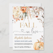 Rückgang der Liebe Bridal Dusche Einladung Editabl (Vorderseite)