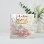 Rückgang der Liebe Bridal Luncheon Herbst Polterab Einladung (Stehend Vorderseite)