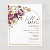 Rückgang der Liebe Budget Fall Bridal Dusche Einla (Vorderseite)