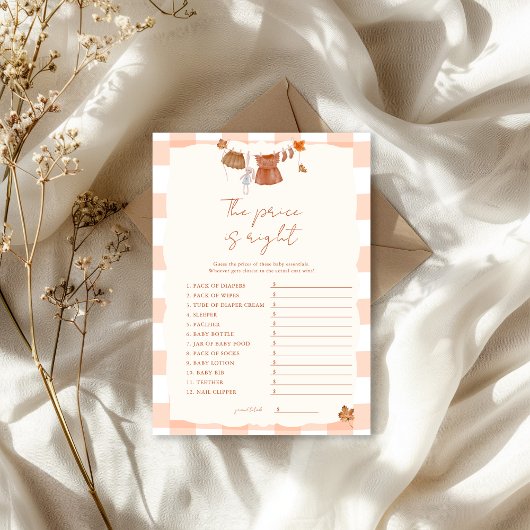 Rückgang der Liebe Der Preis ist das Richtige Baby Einladung