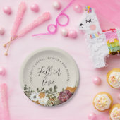 Rückgang der Liebe Elfenbeinpapier-Brautparty Pappteller (Party)