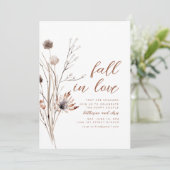 Rückgang der Liebe Engagement Partei einladen Wild Einladung (Stehend Vorderseite)