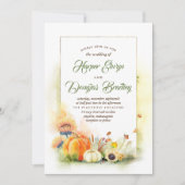 Rückgang der Liebe | Ernte Sonnenblumen Pumpkins H Einladung (Vorderseite)