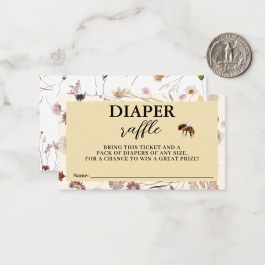 Rückgang der Liebe Fall Blumendusche Windeln Winde Mitteilungskarte (Vorderseite/Rückseite Beispiel)