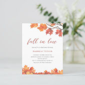 Rückgang der Liebe | Fall Tree Bridal Dusche Einla (Stehend Vorderseite)