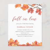 Rückgang der Liebe | Fall Tree Bridal Dusche Einla (Vorderseite)