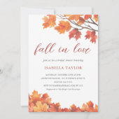 Rückgang der Liebe | Fall Tree Bridal Dusche Einla Einladung (Vorderseite)