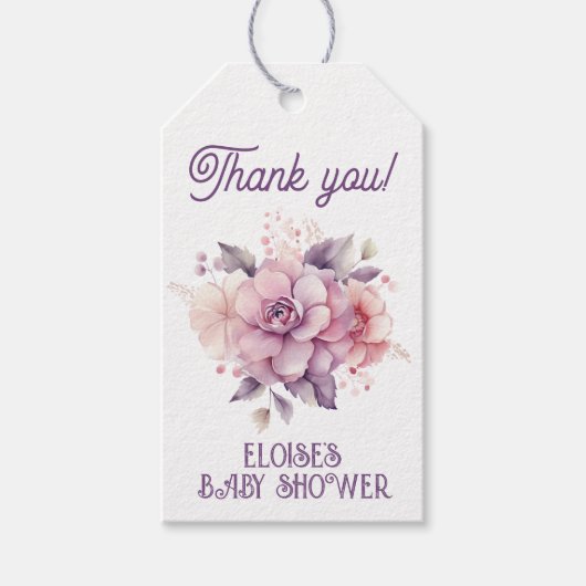 Rückgang der Liebe fallen Blumenbaby in Blüte dank Geschenkanhänger (Vorderseite)