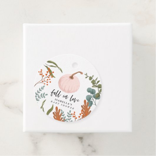 Rückgang der Liebe Girl Baby Dusche Geschenkanhänger (Beispiel)