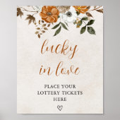 Rückgang der Liebe | Glück in der Liebe Brautparty Poster (Vorne)