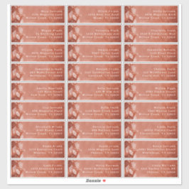 Rückgang der Liebe Guest Address Labels in Terraco