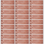 Rückgang der Liebe Guest Address Labels in Terraco (Vorderseite)