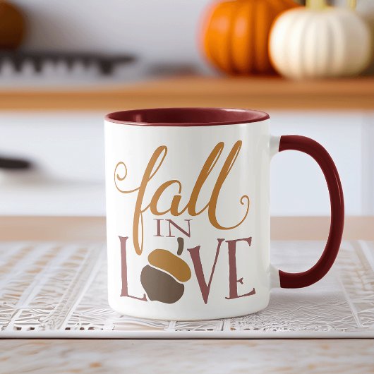 Rückgang der Liebe | Herbst Acorn Tasse