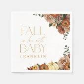 Rückgang der Liebe Herbst Blumenspülung Serviette (Vorderseite)