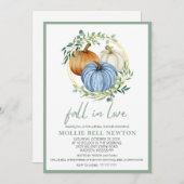 Rückgang der Liebe Herbst Brautdusche Einladung (Vorne/Hinten)