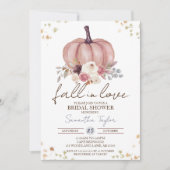 Rückgang der Liebe, Herbst Brautparty, Blüte Einladung (Vorderseite)