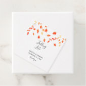 Rückgang der Liebe Herbst Herbst Wasserfarben Blät Geschenkanhänger (Beispiel)